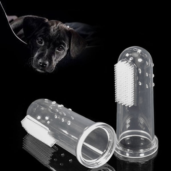 1pcs Pet Dog Finger Toothbrush Puppy Teeth Care Brush Soft Dog Cat Cleaning Toothbrushes Bad Breath Dog Accessories